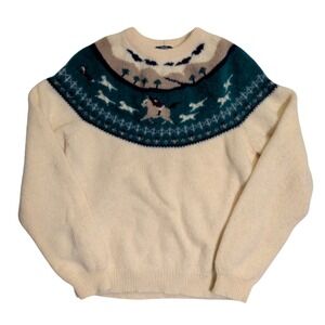 Vintage Woolrich Wool Sweater Womens Size S Cottagecore Grandmacore 80s